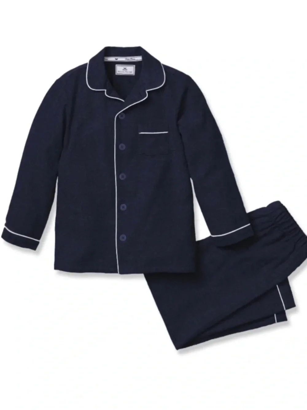 Petite Plume Toddler Flannel Pajama Set in Navy